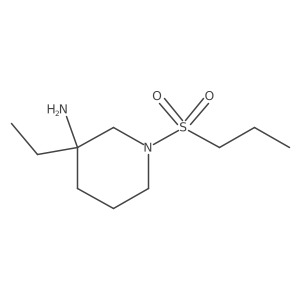3-Ethyl-1-(propane-1-sulfonyl)piperidin-3-amine Structure