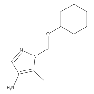 1-[(cyclohexyloxy)methyl]-5-methyl-1H-pyrazol-4-amine Structure