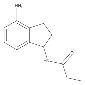 N-(4-amino-2,3-dihydro-1H-inden-1-yl)propanamide Structure
