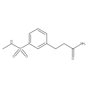 3-[3-(Methylsulfamoyl)phenyl]propanamide结构式
