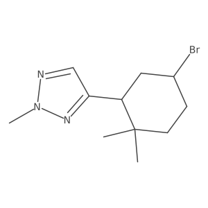4-(5-bromo-2,2-dimethylcyclohexyl)-2-methyl-2H-1,2,3-triazole Structure