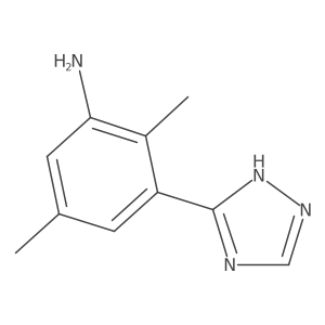 2,5-dimethyl-3-(1H-1,2,4-triazol-3-yl)aniline Structure