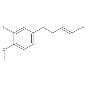 4-(4-Bromobut-3-en-1-yl)-2-fluoro-1-methoxybenzene Structure