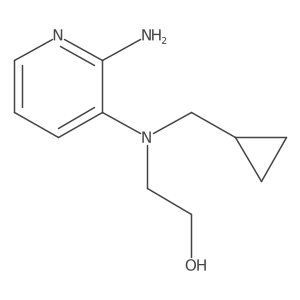 2-[(2-Amino-3-pyridinyl)(cyclopropylmethyl)amino]ethanol结构式