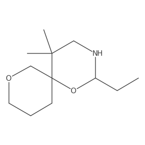 2-Ethyl-5,5-dimethyl-1,8-dioxa-3-azaspiro[5.5]undecane结构式