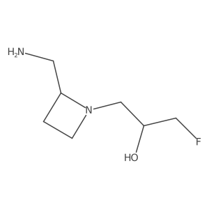 1-[2-(Aminomethyl)azetidin-1-yl]-3-fluoropropan-2-ol Structure