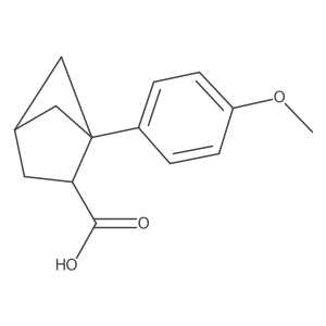 1-(4-Methoxyphenyl)bicyclo[2.1.1]hexane-2-carboxylic acid Structure