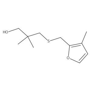 2,2-Dimethyl-3-{[(3-methylfuran-2-yl)methyl]sulfanyl}propan-1-ol Structure