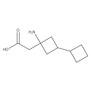 2-(1-Amino-3-cyclobutylcyclobutyl)acetic acid Structure