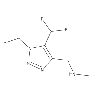 {[5-(difluoromethyl)-1-ethyl-1H-1,2,3-triazol-4-yl]methyl}(methyl)amine Structure