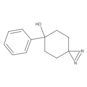 6-Phenyl-1,2-diazaspiro[2.5]oct-1-en-6-ol结构式