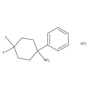 4,4-Difluoro-1-phenylcyclohexanamine hydrochloride Structure