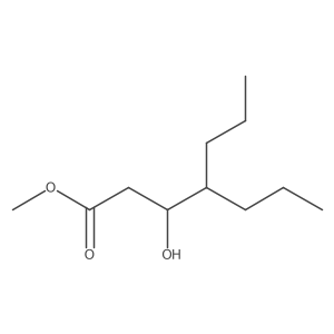 methyl (3R)-3-hydroxy-4-propylheptanoate结构式