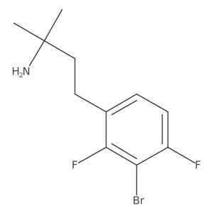 4-(3-Bromo-2,4-difluorophenyl)-2-methylbutan-2-amine Structure