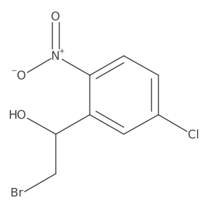 2-Bromo-1-(5-chloro-2-nitrophenyl)ethan-1-ol Structure