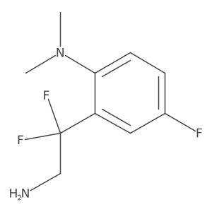 2-(2-amino-1,1-difluoroethyl)-4-fluoro-N,N-dimethylaniline Structure