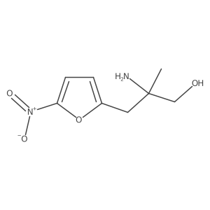 2-Amino-2-methyl-3-(5-nitrofuran-2-yl)propan-1-ol结构式