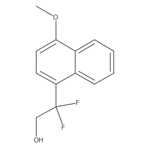 2,2-Difluoro-2-(4-methoxynaphthalen-1-yl)ethan-1-ol Structure