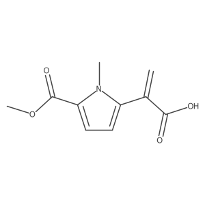 2-[5-(methoxycarbonyl)-1-methyl-1H-pyrrol-2-yl]prop-2-enoic acid结构式
