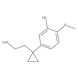 5-[1-(2-Aminoethyl)cyclopropyl]-2-methoxyphenol Structure