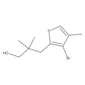 3-(3-Bromo-4-methylthiophen-2-yl)-2,2-dimethylpropan-1-ol Structure