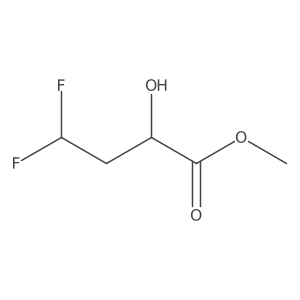 Methyl 4,4-difluoro-2-hydroxybutanoate结构式