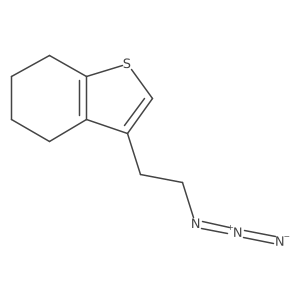 3-(2-Azidoethyl)-4,5,6,7-tetrahydro-1-benzothiophene结构式