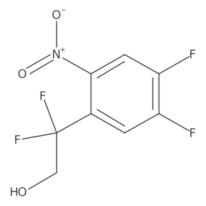 2-(4,5-Difluoro-2-nitrophenyl)-2,2-difluoroethan-1-ol结构式