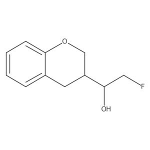 1-(3,4-dihydro-2H-1-benzopyran-3-yl)-2-fluoroethan-1-ol结构式