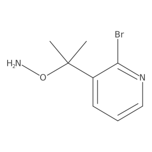 O-[2-(2-bromopyridin-3-yl)propan-2-yl]hydroxylamine结构式