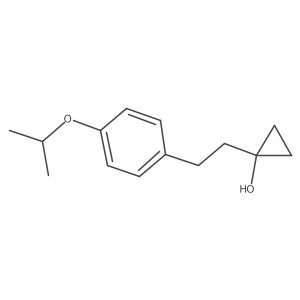 1-{2-[4-(Propan-2-yloxy)phenyl]ethyl}cyclopropan-1-ol结构式
