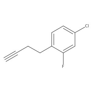 1-(But-3-yn-1-yl)-4-chloro-2-fluorobenzene Structure