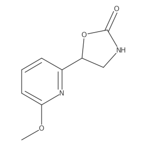 5-(6-Methoxypyridin-2-yl)-1,3-oxazolidin-2-one Structure