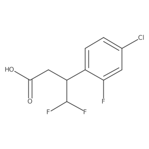 3-(4-Chloro-2-fluorophenyl)-4,4-difluorobutanoic acid Structure
