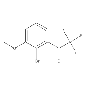 1-(2-Bromo-3-methoxyphenyl)-2,2,2-trifluoroethan-1-one结构式