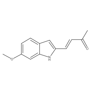 4-(6-methoxy-1H-indol-2-yl)but-3-en-2-one Structure