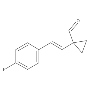 1-[2-(4-Fluorophenyl)ethenyl]cyclopropane-1-carbaldehyde结构式