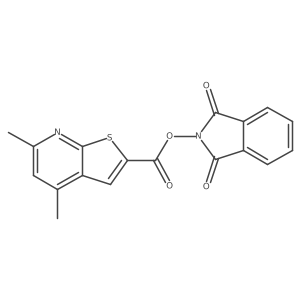 1,3-dioxo-2,3-dihydro-1H-isoindol-2-yl 4,6-dimethylthieno[2,3-b]pyridine-2-carboxylate结构式