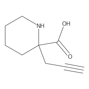 2-(Prop-2-yn-1-yl)piperidine-2-carboxylic acid结构式