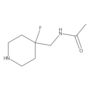 N-[(4-fluoro-4-piperidyl)methyl]acetamide Structure