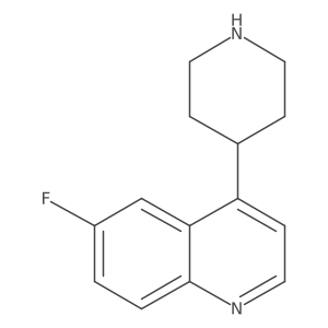 6-Fluoro-4-(4-piperidinyl)quinoline Structure