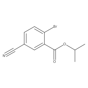Isopropyl 2-Bromo-5-cyanobenzoate Structure