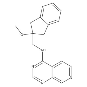 N-[(2-methoxy-2,3-dihydro-1H-inden-2-yl)methyl]pyrido[3,4-d]pyrimidin-4-amine结构式