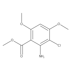 Methyl 2-amino-3-chloro-4,6-dimethoxybenzoate结构式