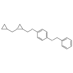 1-(Cyclopropylmethyl)-2-[(4-phenylmethoxyphenoxy)methyl]aziridine结构式