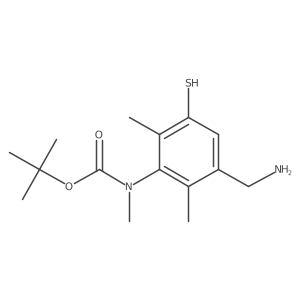 tert-butyl N-[3-(aminomethyl)-2,6-dimethyl-5-sulfanylphenyl]-N-methylcarbamate Structure