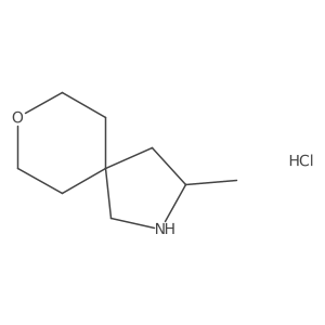 (3S)-3-Methyl-8-oxa-2-azaspiro[4.5]decane;hydrochloride Structure