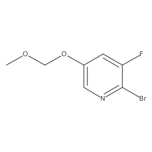 2-Bromo-3-fluoro-5-(methoxymethoxy)pyridine结构式
