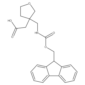 2-{3-[({[(9H-fluoren-9-yl)methoxy]carbonyl}amino)methyl]oxolan-3-yl}acetic acid Structure