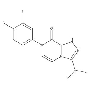 7-(3,4-Difluorophenyl)-3-propan-2-yl-1,8a-dihydro-[1,2,4]triazolo[4,3-a]pyrazin-8-one Structure